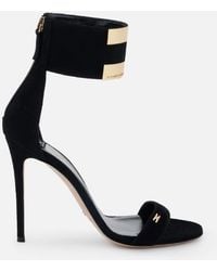 Elisabetta Franchi - Suede Sandals - Lyst