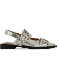 Ganni - Ballerina With Buckle - Lyst