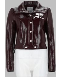 Courreges - Cropped Logo Jacket Cotton - Lyst