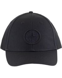 Stone Island - Cap With Embroidered Compass Logo - Lyst