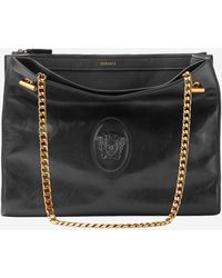 Versace - Leather Shoulder Bag Cabine - Lyst