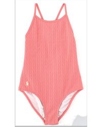 Polo Ralph Lauren - Knit Hipster Swim One Piece - Lyst