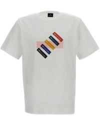 Paul Smith - Heren Reg Fit T-shirt Streepjescode - Lyst