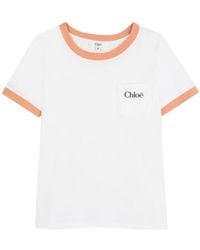 Chloé - T-Shirt Con Logo - Lyst