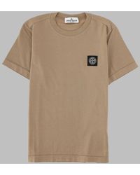 Stone Island - T-Shirt Con Logo - Lyst