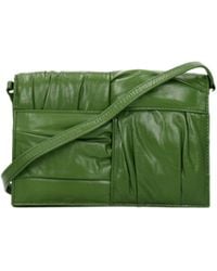 Bottega Veneta - Pochette Cassette Pour Femme En Cuir Vert/Avocat - Lyst