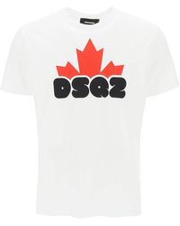 DSquared² - Gedrucktes T -shirt - Lyst