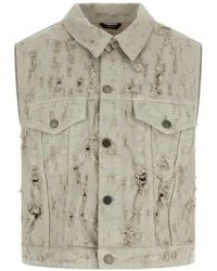 Haikure - Ryder Distressed Denim Vest - Lyst