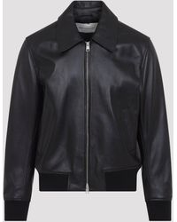 Ami Paris - Leren Jack Met Ritssluiting - Lyst