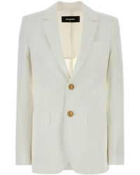 DSquared² - Solid Notched Lapel Jacket - Lyst