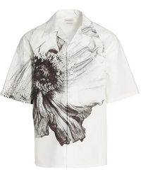 Alexander McQueen - Shirt Met Korte Mouwen - Lyst