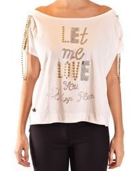 Philipp Plein - Camiseta Manga Corta Blanco - Lyst