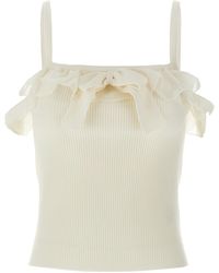 Alessandra Rich - Ruffle Top - Lyst