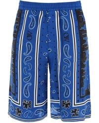 Off-White c/o Virgil Abloh - Off- Bermuda Shorts With Paisley Pattern - Lyst