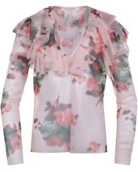 PHILOSOPHY BY LORENZO SERAFINI - Blouse Philosophy Made Of Tulle - Lyst