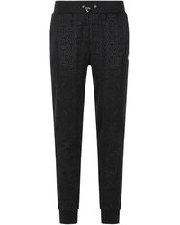 Philipp Plein - 'paisley' Zwarte Katoenmix Broek - Lyst