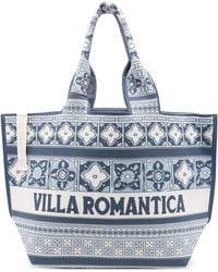 ALÉMAIS - Villa Romantica Jacquard Maxi Tote - Lyst