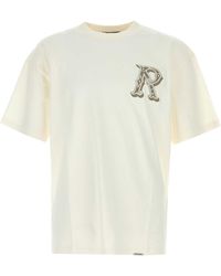 Represent - Ivory Cotton Oversize T Shirt - Lyst