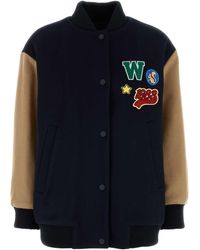 Weekend Teddy Agiate Bomber Jacket in Brown | Lyst