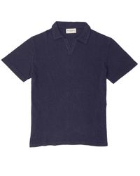 Officine Generale - T -Shirts und Polos Blau - Lyst
