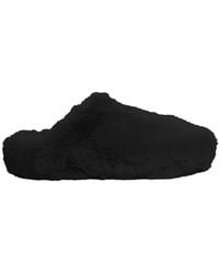 LA ROSE - Furry Indoor Slippers - Lyst
