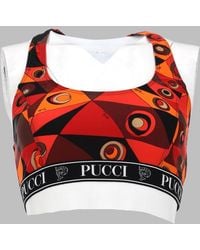PUCCI - Top Bra Con Stampa - Lyst