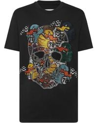 Philipp Plein - T Shirts En Polos Zwart - Lyst