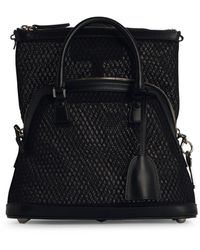 Maison Margiela - '5 AC Mini' Black Lear Mischtasche - Lyst