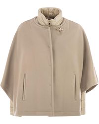 Fay - 3 In 1 Dubbelzijdige Wol En Kasjmier Cape - Lyst