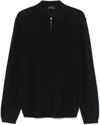 Emporio Armani - Woolo Polo Sweater - Lyst