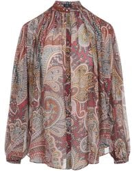 Etro - Shirt Paisley Print Silk - Lyst