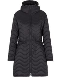 Emporio Armani - Nylon Midi Down Jacke - Lyst