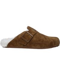Balenciaga - Slippers En Hoeven Vrouwen Suede Beige/optisch Wit - Lyst