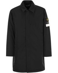 Stone Island - Padded Car Coat With Anti Drip And Snap Pockets - Lyst