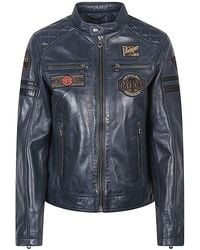 Daytona 73 - Walkora Leather Moto Jacket - Lyst