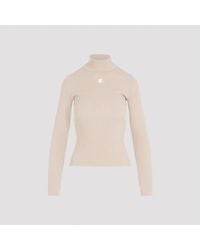 Courreges - Pullover Nude & Neutrals - Lyst