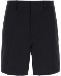Valentino Garavani - Midnight Stretch Cotton Bermuda Shorts - Lyst