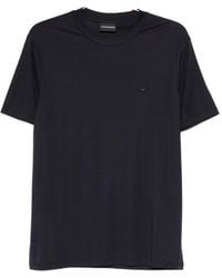 Emporio Armani - Modal And Silk Blend T-Shirt - Lyst