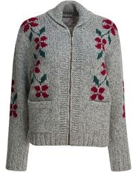 Filson - Wool Cardigan With Zipper - Lyst