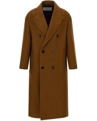 Ami Paris - Double Breasted Coat - Lyst