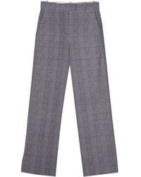 Circolo 1901 - Geruite Straight Broek - Lyst