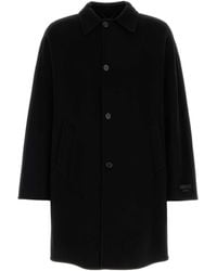Prada - Cashmere And Wool Coat - Lyst
