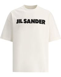 Jil Sander - Jil Schleifer gedrucktes T -Shirt - Lyst