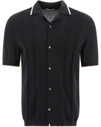 Brunello Cucinelli - Cotton Jacquard Ribknit Polo Shirt - Lyst