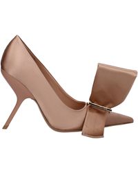Ferragamo - Décolleté Erica Satin/Amaretto - Lyst