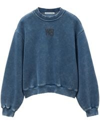 Alexander Wang - Puff Logo Sweatshirt In Structured Terry - Lyst