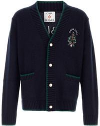 CASABLANCA - Wool Blend Cardigan - Lyst