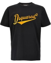 DSquared² - Short Sleeve Cotton T-Shirt With Logo - Lyst