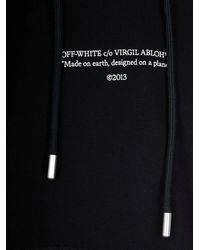 Off-White c/o Virgil Abloh - Statement Skate Hoodie Schwarz Weiß - Lyst