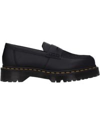 Dr. Martens - Black Leather Loafer - Lyst